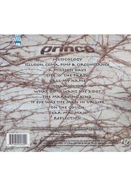 Dikkat CD Prince – Musicology fiyatları