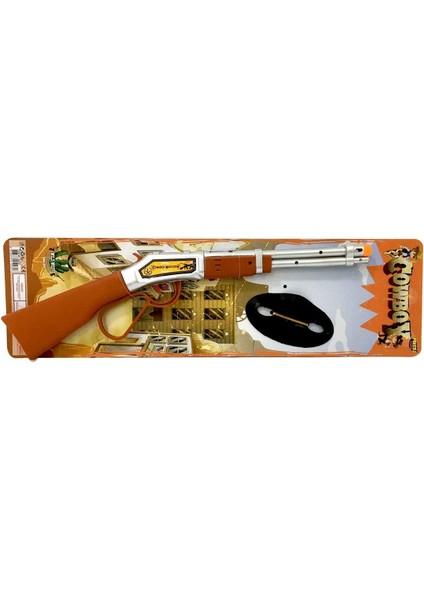 Elite Maskeli Kovboy Oyuncak Tüfek Oyun Seti 55 cm 1 Adet