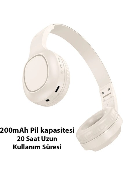W46 Hi-Fi Yüksek Ses Bluetooth 5.3 Kablosuz Kulaküstü KULAKLIK-(5775) - FKU9694-1091