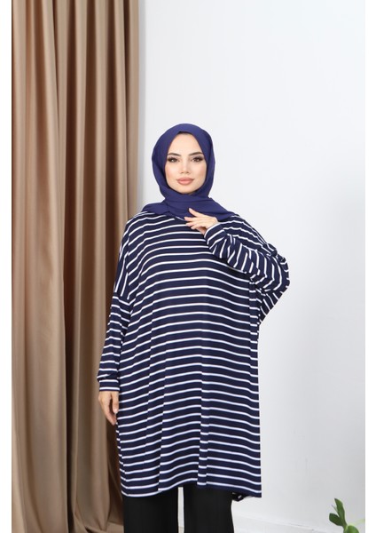 Çizgili Penye Tunik modelleri