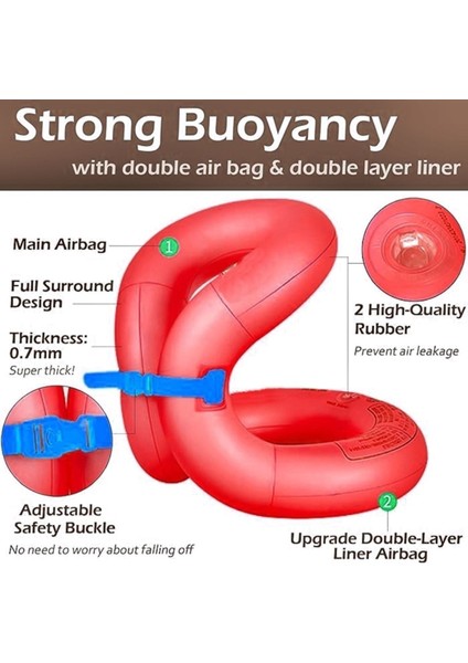 Elite Şişme Can Yeleği- Yüzme Can Yeleği - Swim Vest - Deniz Yeleği Şişme Cankurtaran Yelek 41 Cm. 1 Adet