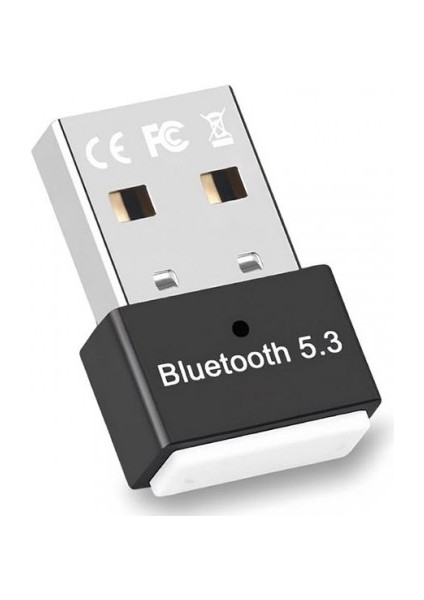 Dual Mod USB Bluetooth Adaptörü Kablosuz 5.3 Çift Modlu Bt Adaptör Siyah