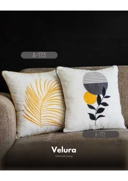 Dekoratif Kırlent & Pinterest Kırlent & Keten Kumaş - Nakış Işleme & A172-A173