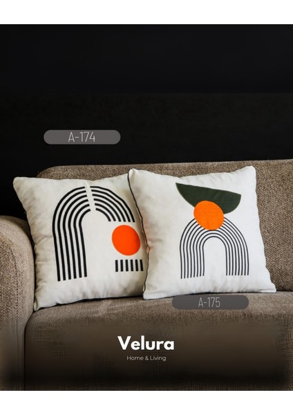 Dekoratif Kırlent & Pinterest Kırlent & Keten Kumaş - Nakış Işleme & A174-A175