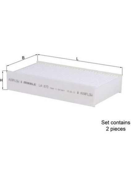 Mahle LA873S -Knecht-Behr LA873S Polen Filtresi Bmw X3 F25 X4 F26 64119237159