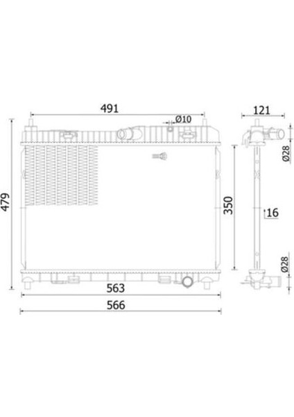 Mahle CR2427000S -Knecht-Behr CR2427000S Motor Su Radyatörü Fiesta Vı 08- 1.6 Efı Benzinli AE818005AB