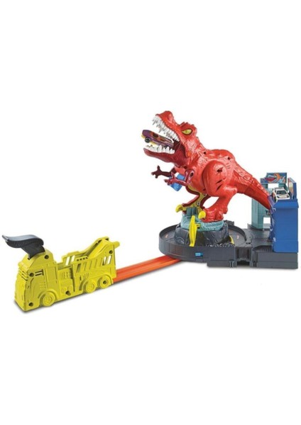 Elite Sesi Hot Wheels T-Rex Saldırısı Oyun Seti 1 Adet modelleri