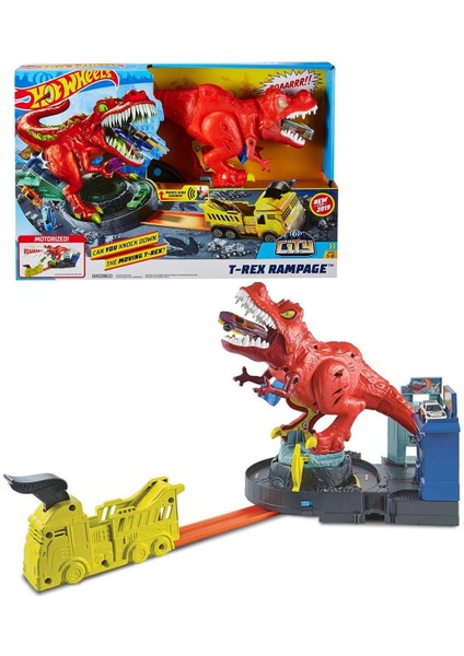 Elite Sesi Hot Wheels T-Rex Saldırısı Oyun Seti 1 Adet fırsatları