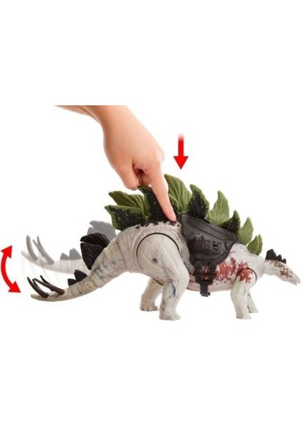 Elite Jurassic World Iz Sürücü Dinozor Figürleri Stegosaurus HLP23-HLP24 1 Adet fırsatları