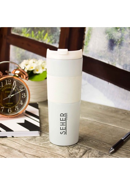 Kişiye Özel French Press Çelik Termos 450 ml