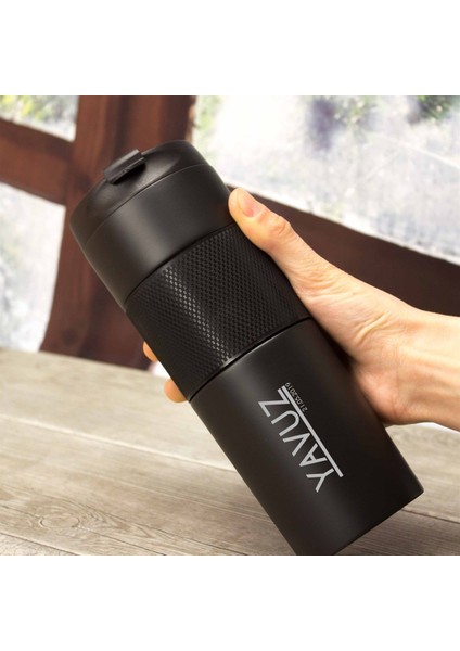Kişiye Özel French Press Çelik Termos 450 ml
