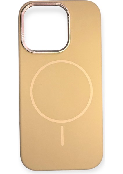 I Phone 16 Pro Magsafe Özellikli Kadife Iç Dokulu Lansman Lüks Silikon Kılıf ,çöl modelleri