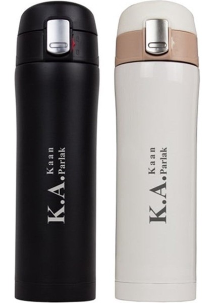 Kişiye Özel Lüks Çelik Termos 450 ml M2