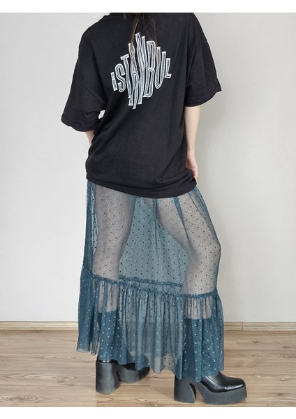 Fırıfırlı Uzun Dantel Etek indirimleri