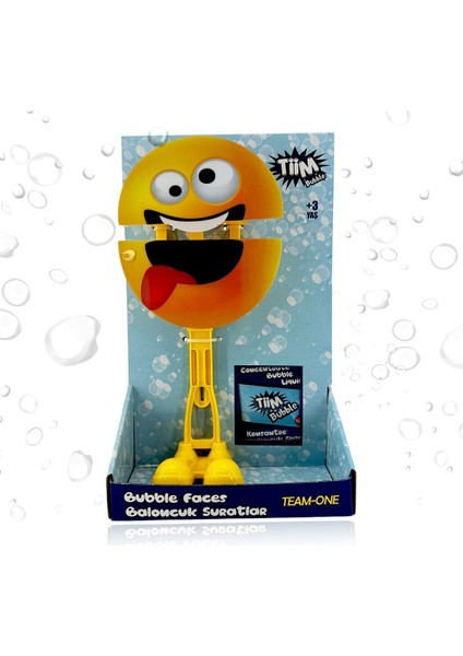 Elite Emoji Baloncuk Suratlar Köpük Tabancası - Köpük Baloncuk Üflemeli Köpük Yapma Seti 1 Adet Bubble Gun 1 Adet