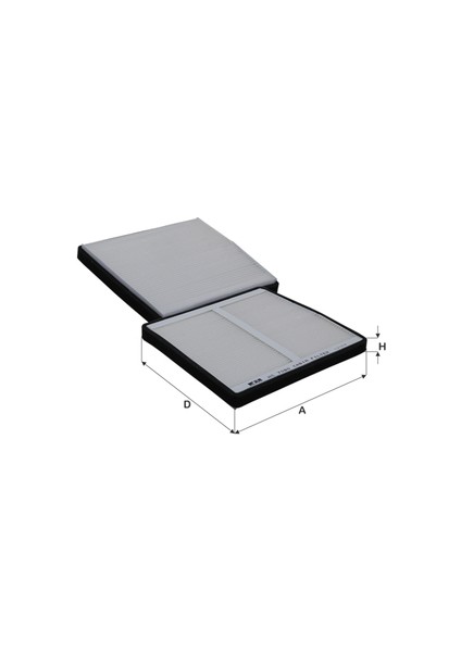 Filtre HC7080 Fil HC7080 Polen Filtresi Volvo C70. S60. S70. S80. V70. XC70. XC89 30630752 30630752