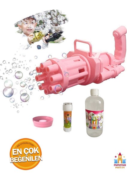 Elite Bubble Machine Tabancası: Pilli ve Işıklı Köpük Partileriniz Için Şimdi Burada! 1 Adet