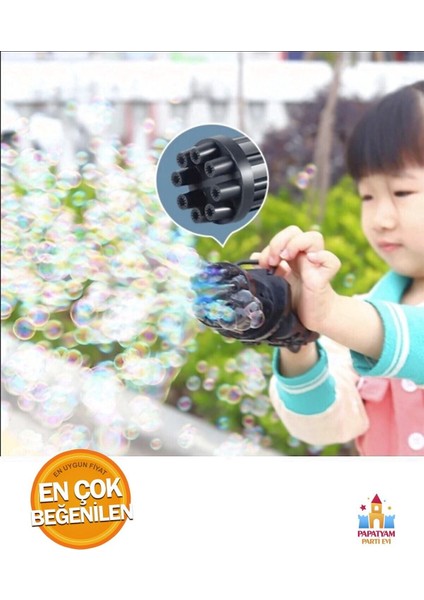 Elite Bubble Machine Tabancası: Pilli ve Işıklı Köpük Partileriniz Için Şimdi Burada! 1 Adet