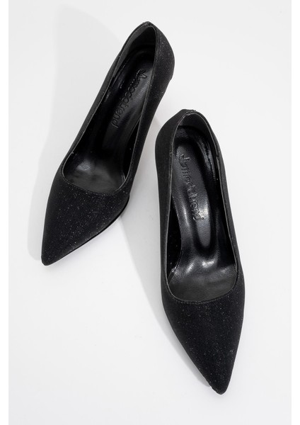 Kadın Sivri Burunlu Stiletto Siyah Sim indirimleri