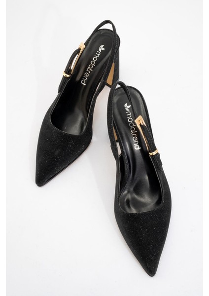 Kadın Tokalı Topuklu Ayakkabı SİYAH SİM indirimleri