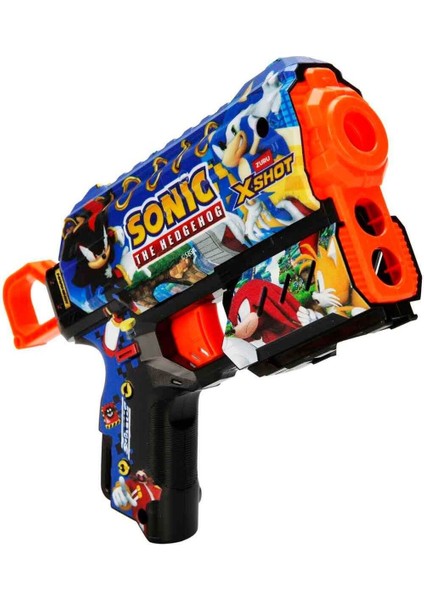 Elite Skins Flux Sonic The Hedgehog 8 Mermili Sünger Dart Atan Silah 21 cm - Mega Sonic 1 Adet