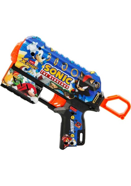 Elite Skins Flux Sonic The Hedgehog 8 Mermili Sünger Dart Atan Silah 21 cm - Mega Sonic 1 Adet