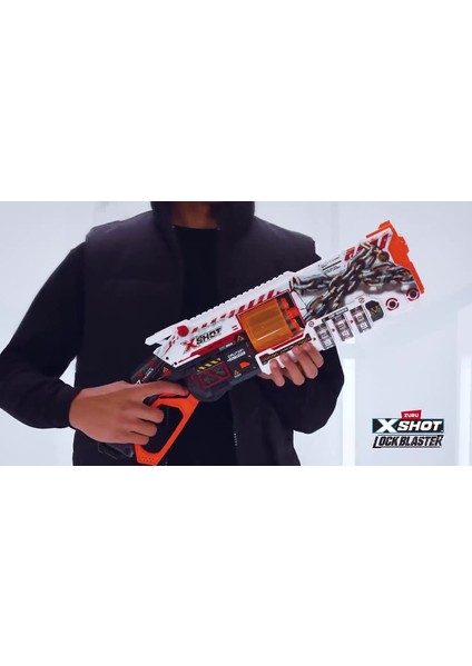 Elite Skins Lock Blaster 16 Mermili Sünger Atan Silah 56 cm ZR-36606 1 Adet