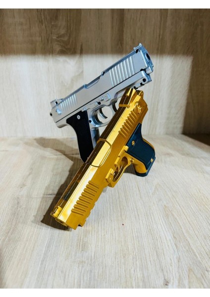 Elite Boncuklu Altın ve Gümüş Renk Boncuk Atan Silah 2 Adet 1 Adet