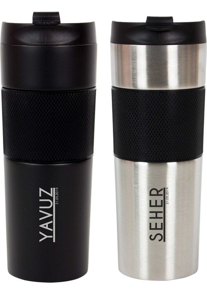 Kişiye Özel French Press Çelik Termos 450 ml fiyatları