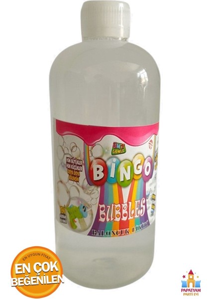 Elite Yedek Baloncuk Solüsyonu - Mini Köpük Oyunları Için 1 Adet 500 ml Baloncuk Likiti 1 Adet fiyatları