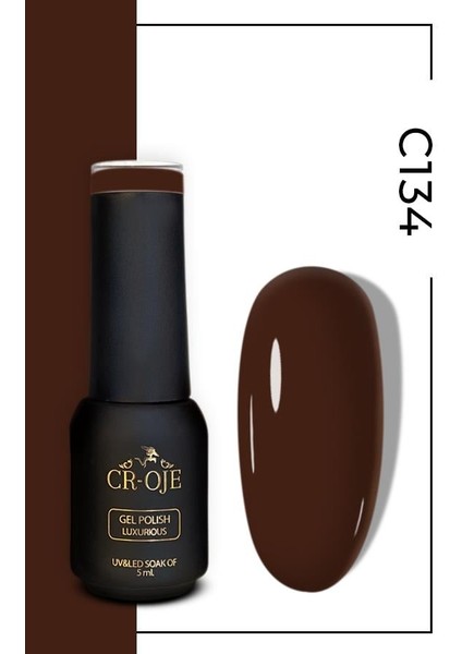 Kalıcı Oje C134 - Acı Kahverengi (5 ML)