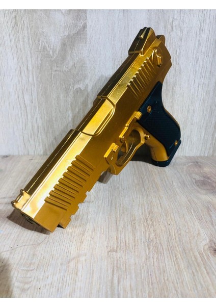 Elite Gold-Siyah ve Gümüş Renk Boncuklu Oyuncak Tabanca 1 Adet + 21 Paket Boncuk 1 Adet