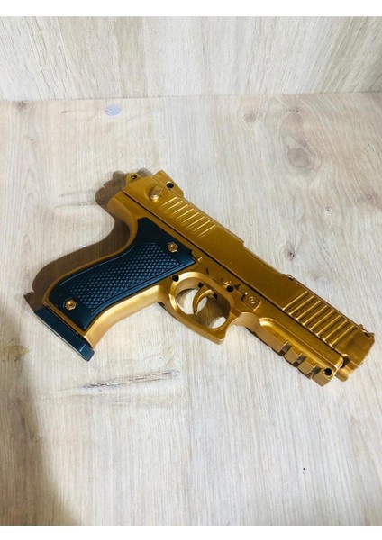 Elite Gold-Siyah ve Gümüş Renk Boncuklu Oyuncak Tabanca 1 Adet + 21 Paket Boncuk 1 Adet