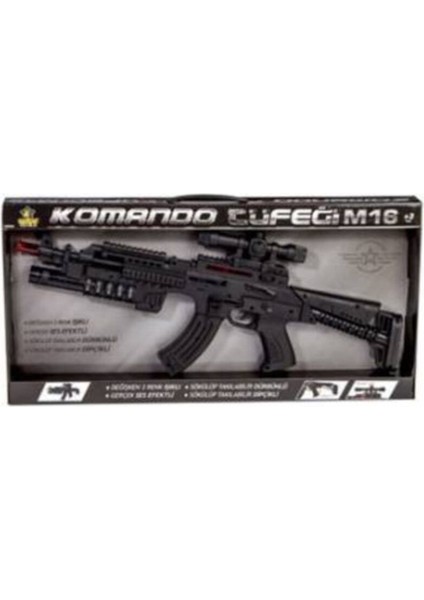 Elite M16 Sökülebilir Komando Tüfeği Işıklı Sesli - EPS-01K 1 Adet