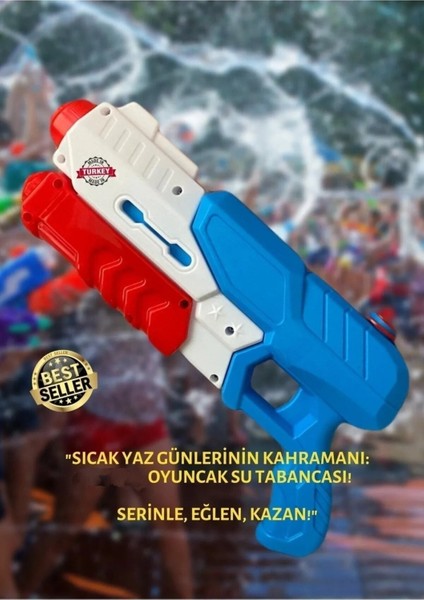 Elite Büyük Boy Pompalı Oyuncak Su Tabancası 600 Ml. Depolu 1 Adet