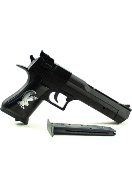Elite Oyuncak Silah Boncuk Atan Tabanca Desert Eagle 600 Adet Boncuk Mermi Hediye 1 Adet