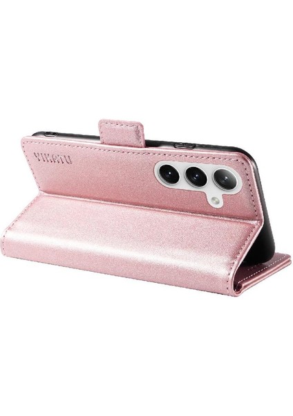 Kart Yuvaları Premium Faux Deri Ile Samsung Galaxy S25 Için Flip Case ve (Yurt Dışından) fırsatları