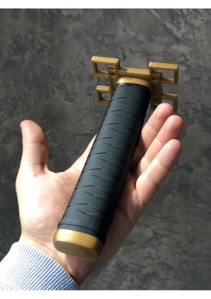 Elite Rengoku Kyojuro Katana Sword Kılıç 75 cm Katlanabilir Sağlam Plastik Açılıp Kapanabilen Katana 1 Adet