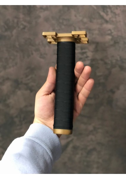 Elite Rengoku Kyojuro Katana Sword Kılıç 75 cm Katlanabilir Sağlam Plastik Açılıp Kapanabilen Katana 1 Adet