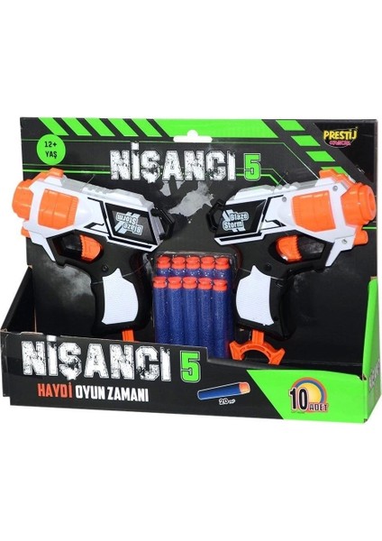 Elite Nişancı 5 Sünger Dart Atan Silah 1 Adet