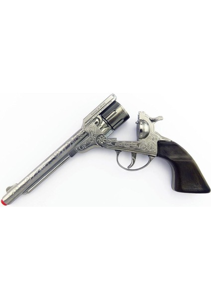 Elite 2'li Metal Kovboy Tabancası Kapsül Patlatan Revolver Silah Seti 1 Adet
