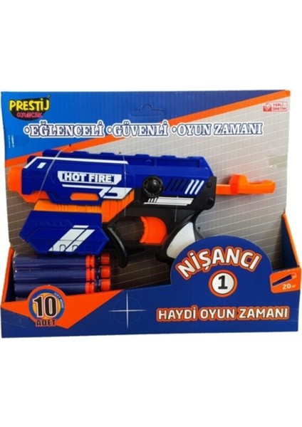 Elite Sünger Atan Yumuşak Mermili Tabanca Oyuncak Silah 1 Adet