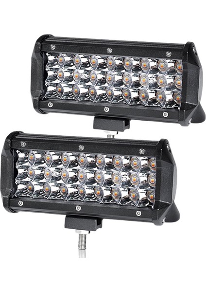 Güçlü 72W Çift Renkli 24 LED Sis Lambası Takımı