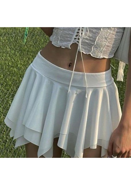 Asimetrik Katlı Micro Etek modelleri