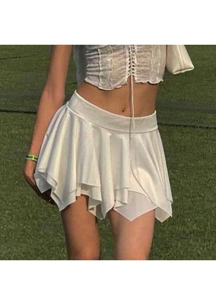 Asimetrik Katlı Micro Etek indirimleri