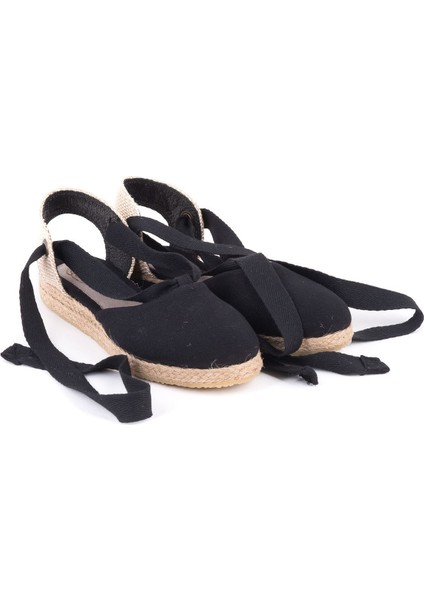 Gerçek Elişi Ipli Düz Topuk Keten Espadril Handmade