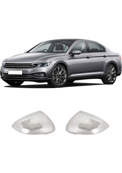 Volkswagen Passat B8 Uyumlu 2015 ve Üzeri Krom Ayna Kapağı 2 Parça Paslanmaz Çelik fiyatları