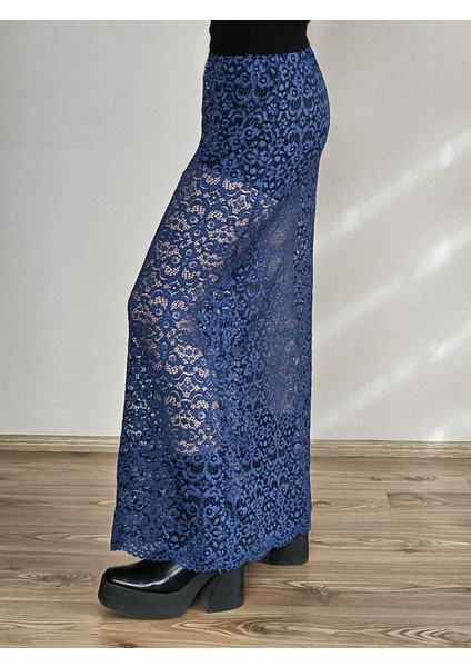 Retro Dantel Dar Maxi Etek