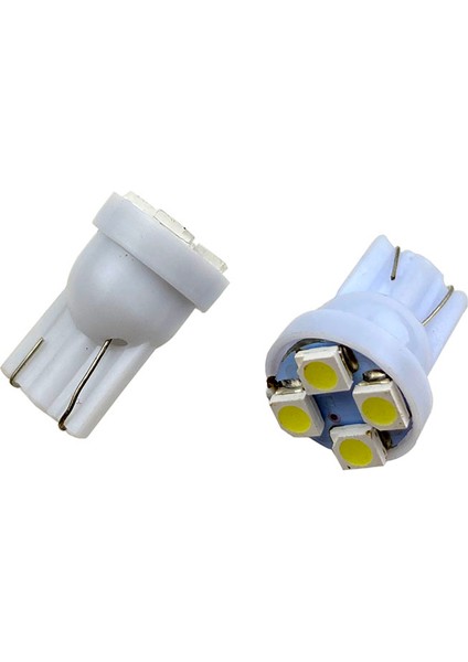 T10 Dekoratif LED Ampul 2x4 Smd LED Beyaz Park-Tavan-Ambiyans LAMBA12V