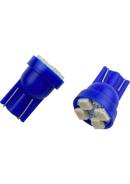 T10 Dekoratif LED Ampul 2x4 Smd LED Mavi Park-Tavan-Ambiyans LAMBA12V